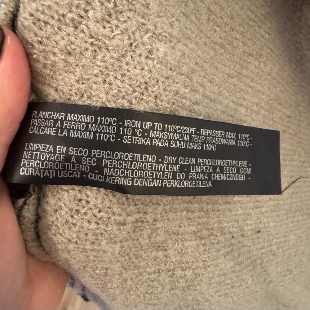Women’s Zara Knit Black & Tan Cardigan, Large - Picture 11 of 11